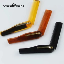 10 шт./лот волос Красота складной усы и бороды гребень для волос, расческа, Красота инструменты для Для мужчин Для женщин по индивидуальному заказу Заводская распродажа M003