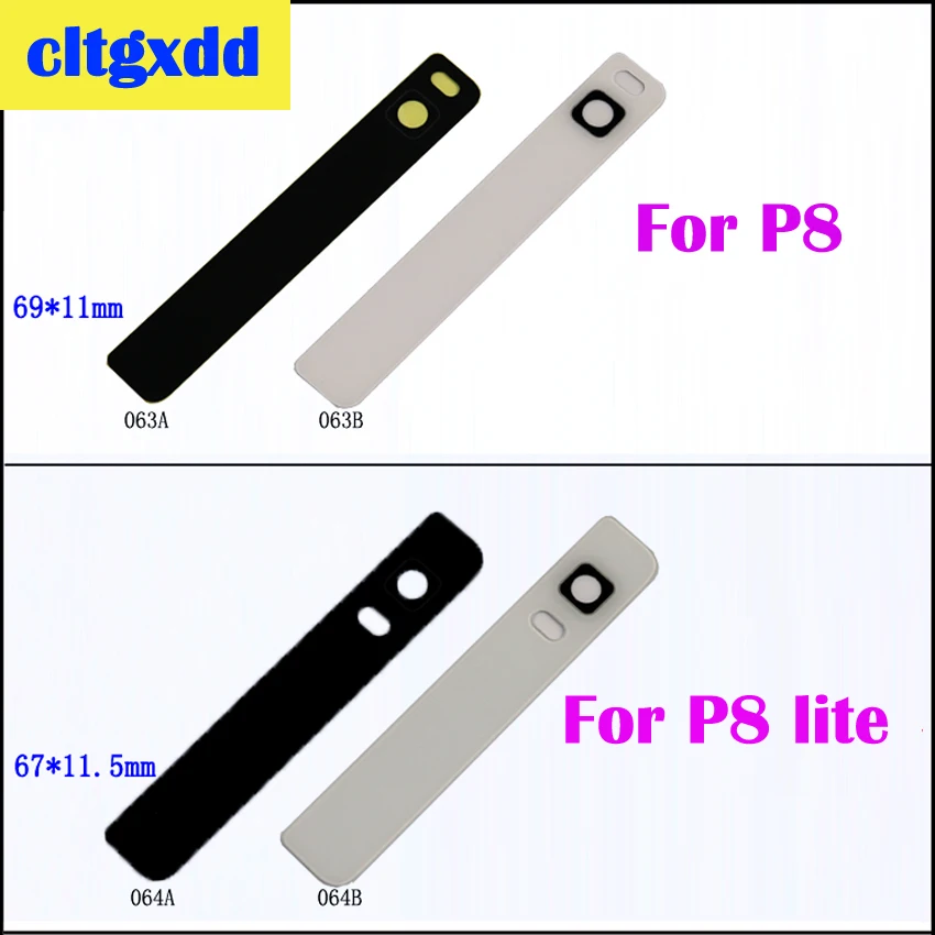 

cltgxdd 1pcs Brand New Back Rear Cover Top Glass For Huawei P8 Lite Camera Flash Lens Housing Repair Parts for P8+Adhesive