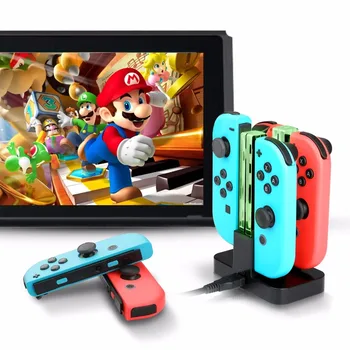 

NS Accessories Joy-Con Controller Charging Dock Joystick Charger Stand Dual LED Charger for Nintend Switch Joy-Con Joystick
