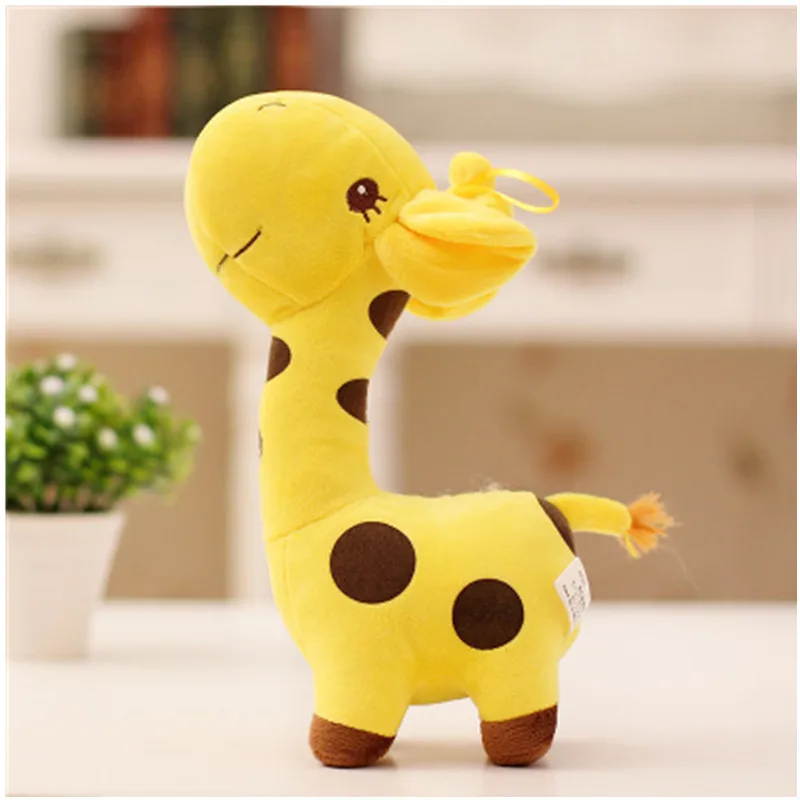 

Unisex Leuke Gift Pluche Giraffe Soft Toy Animal Lieve Pop Baby Kid Kind Kerst Verjaardag Gelukkig Kleurrijke Gifts5 Kleuren