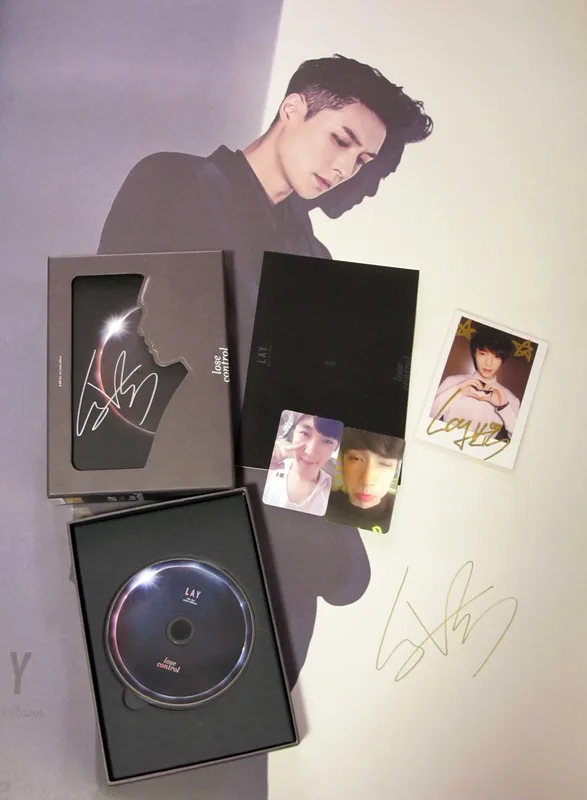 

EXO Lay autographed signed album SOLO LOSE CONTROL CD 11.2016