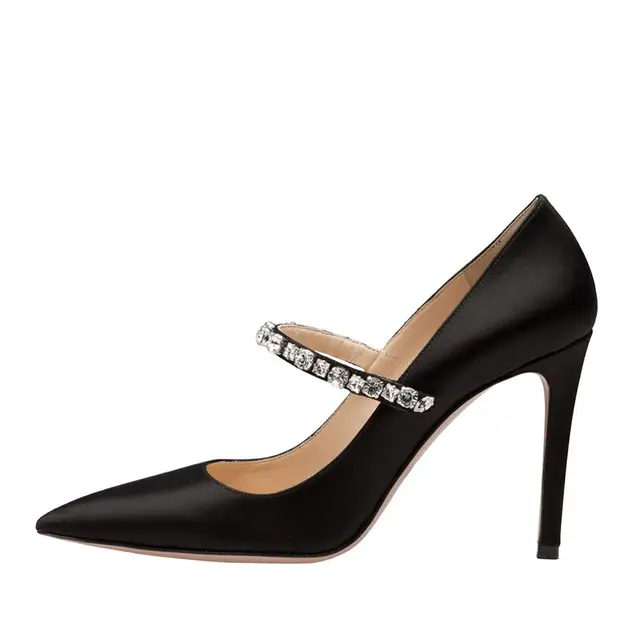 satin mary janes