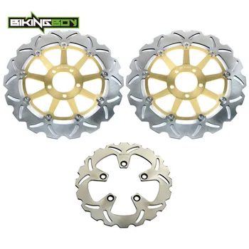 

BIKINGBOY Ninja ZX7R ZX-7R ZX7RR 96-03 98 99 00 01 02 ZX9R ZX-9R 94 95 96 97 ZXR 750 91-98 Front Rear Brake Discs Rotors Disks