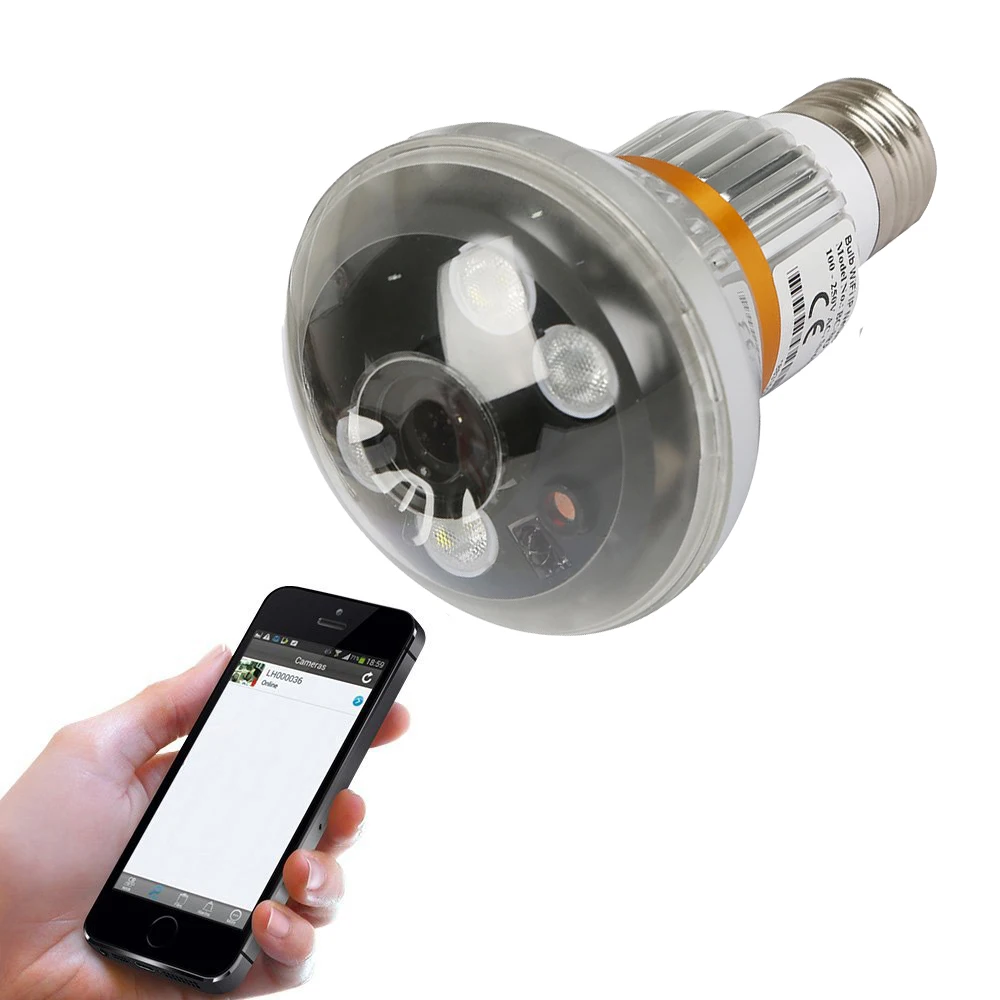 

BC-883 Wireless Bulb IP Network Camera Support TF Card,Real Light Control By Remote Control ONVIF IR Wi-Fi CCTV Camera