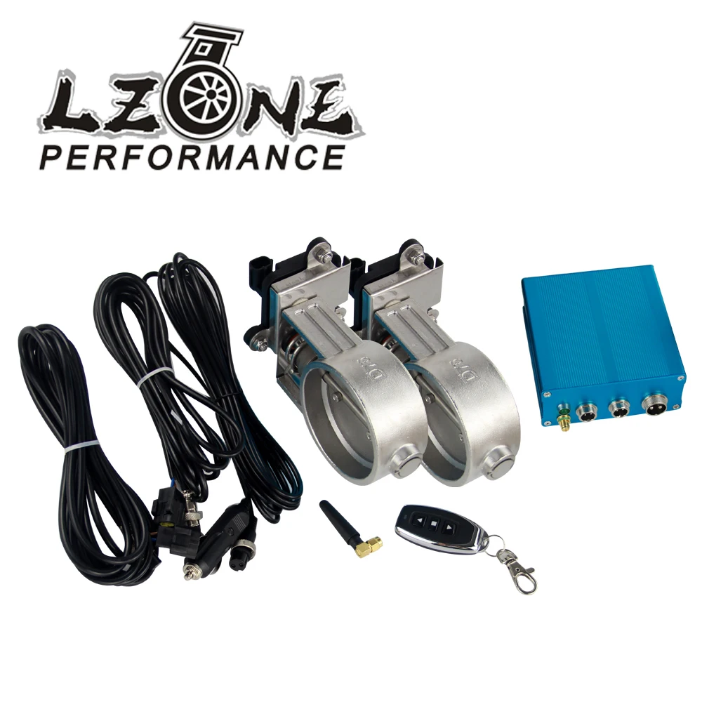 

LZONE - 3"/76mm Vacuum Exhaust Cutout Electric Control Valve Kit With Vacuum Pump 2 sets JR-ECV23