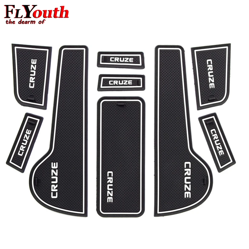 

For Chevrolet Cruze Sedan Hatchback 2009-2014 Car Styling Interior Non-Slip Mat Door Groove Pad Cushion Rubber Mat 9pcs