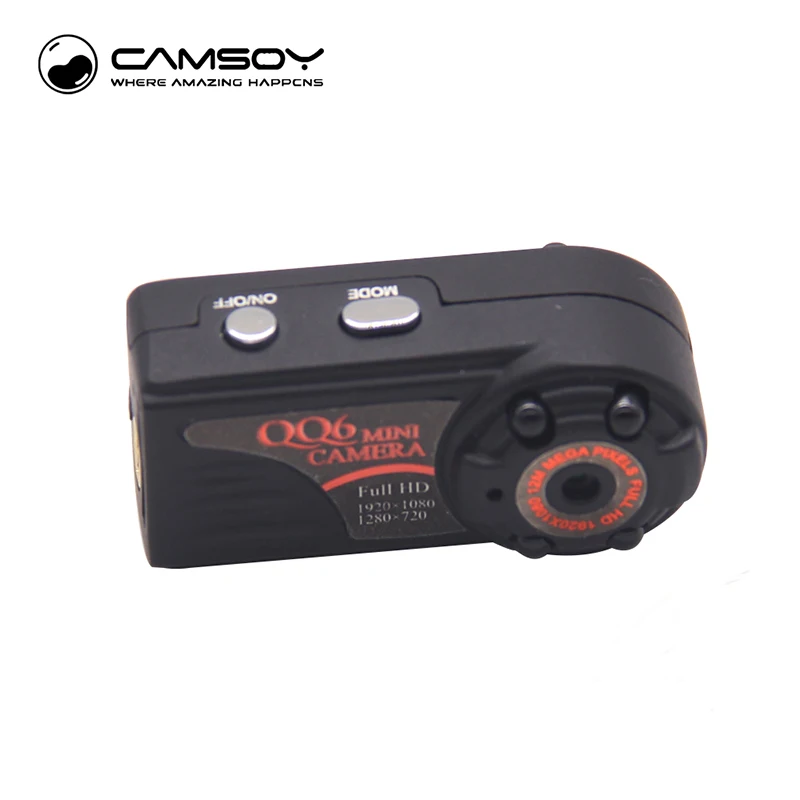 QQ6 mini camera Full HD 1080P hidden  Wide Angle Camera  DV DVR IR spy Night Vision micro camera for Windows IOS Android Devices