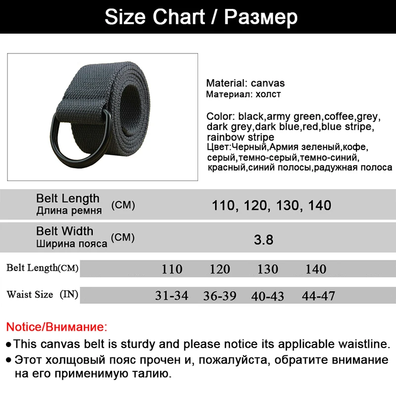 Мужские холщовые ремни MaiKun с двойным кольцом и металлической пряжкой, мужские тактические ремни для джинсов