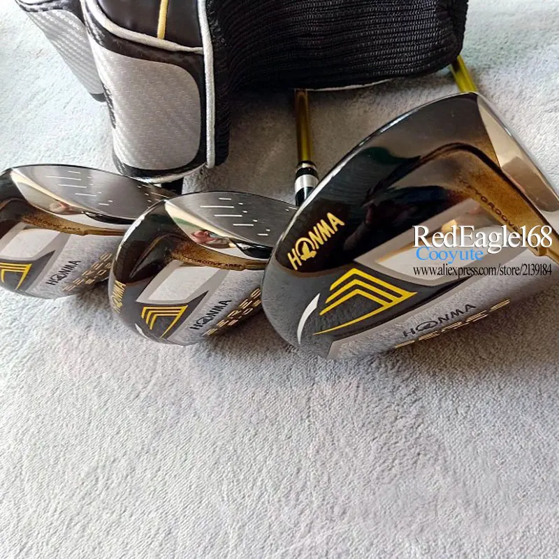Новинка Гольф клубы HONMA S 06 3 звезды гольф дерево набор для гольфа водитель с Fairway