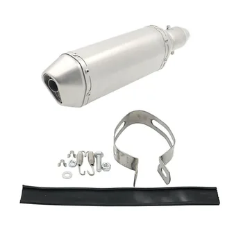 

Universal 51MM Motorcycle Exhaust Pipe With Muffler Moto Bike Pot Escape For Yamaha Honda KTM Kawasaki Ducati Slip-on