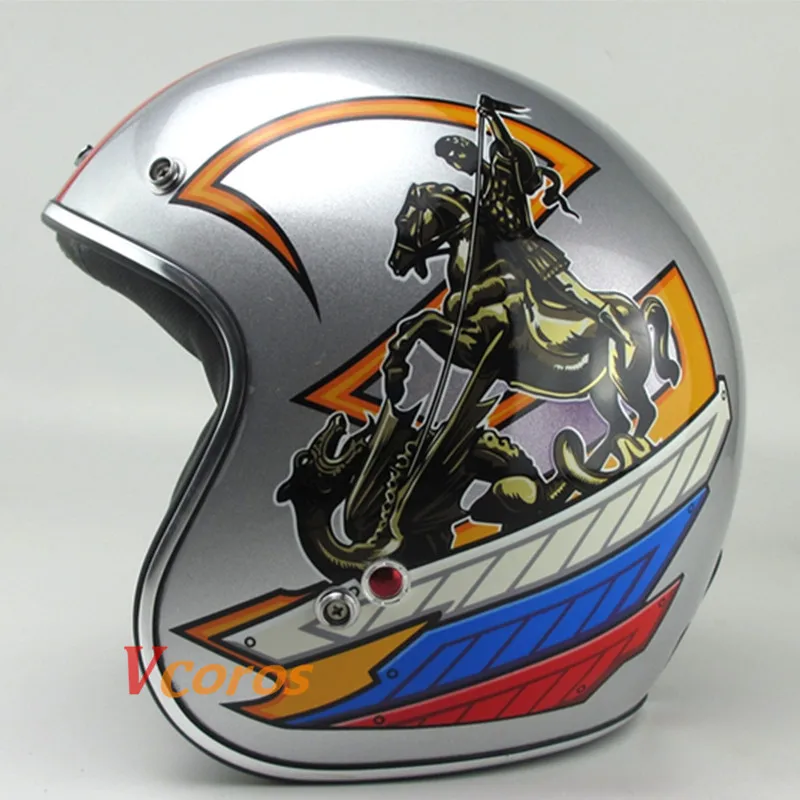 Новое поступление harley мини-шлем cascos capacete 3/4 открытое лицо старинных