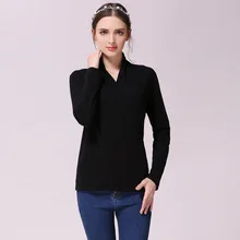 Nursing Tops OL lady breastfeeding tees office long sleeves t shirt New V-neck Maternity Clothes Breastfeeding Tops for Pregnant