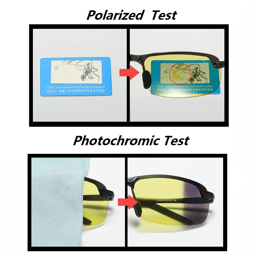 Интеллектуальные фотохромные поляризованные солнцезащитные очки для мужчин и женщин, день, ночное видение, для вождения, спортивные, хамелеон, обесцвечивание, солнцезащитные очки для мужчин