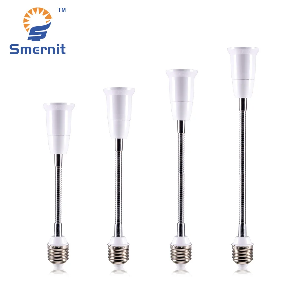

Flexible E27 to E27 Lengthen Light Holder Converter LED Light Base Extender Lamp Socket Extension Light Bulb Base Screw Adapter