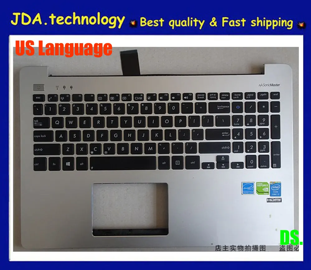 Wellendorff подлинный верхний чехол для ASUS R553L S551LN V551 A551L K551L S551L Подставка для рук верхняя крышка Американский язык клавиатура