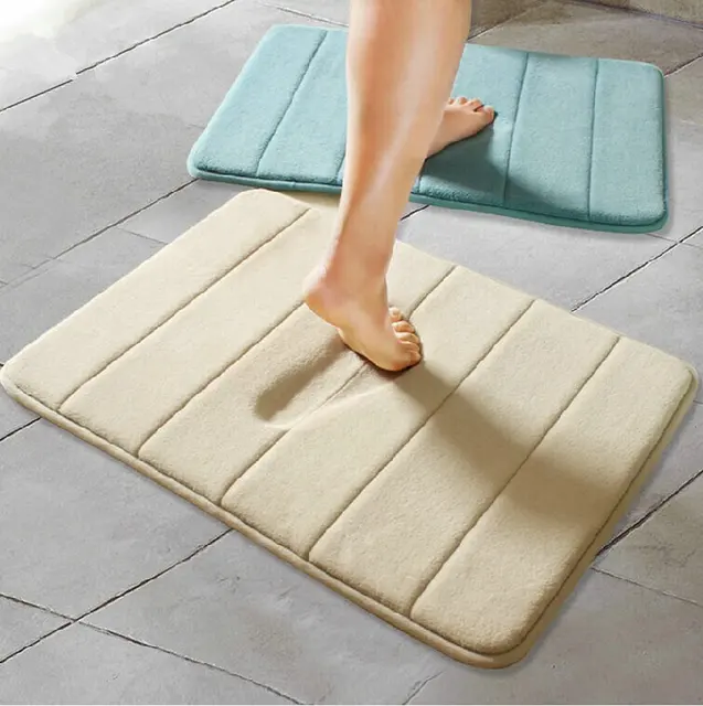 Nicerug Memory Foam Bathroom Carpets Water Absorbing Skidproof Soft Nicerug Memory Foam Bathroom Carpets Water Absorbing Skidproof Soft Stripe Bathmat Tub Floor Rugs Mats For