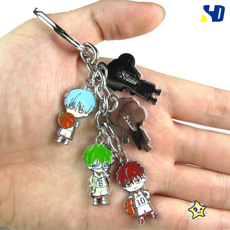 Аниме Kuroko No Basuke металлический брелок Tetsuya баскетбольный цельные подвески для