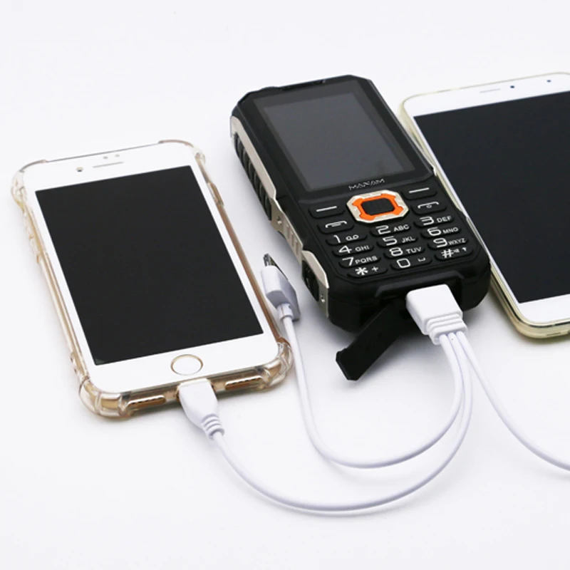 M3 Big Display Three 3 SIM Card 3 Standby Big Voice Fast Dialing Mobile Phone Tachograph FM Power Bank Cellphone P181
