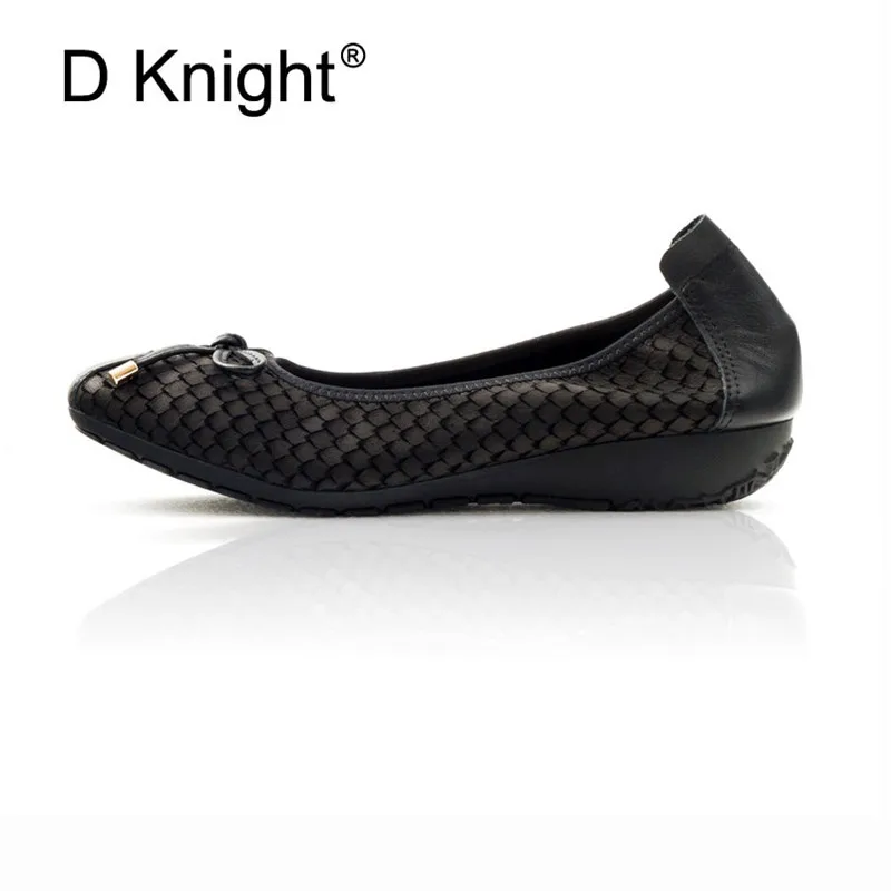Genuine Leather Ballet Shoes Woman New Slip On Boat Shoes For Women Flats Big Size 34-43 Lady Loafers Chaussure Femme