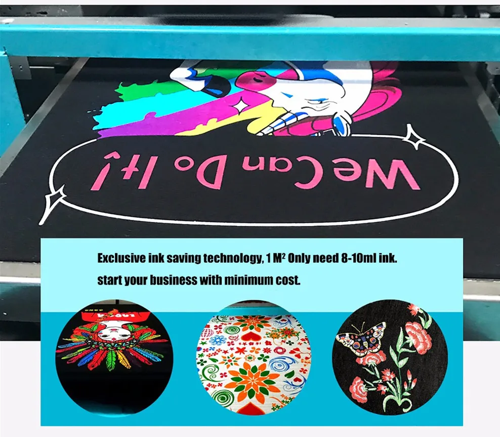  high resolution good comments 3D printing machine T-shirt inkjet printer on hot sale