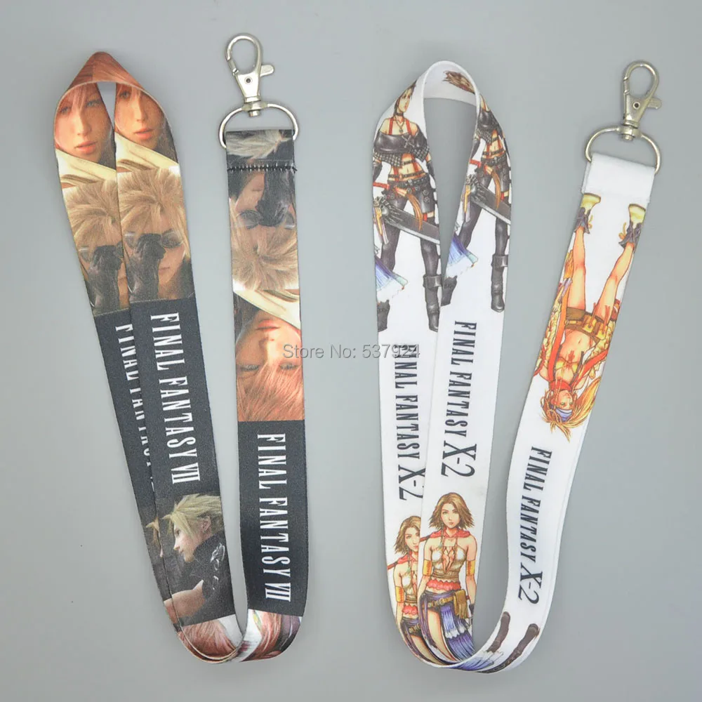 

New 2 Styles Final Fantasy Key ID Card Cell Phone Neck Strap Lanyard-CPPY