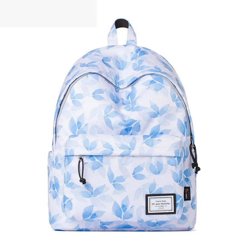 

Girl Bag Middle School Student Backpack Maple Leaf Printing Backpack Travel Computer Bag