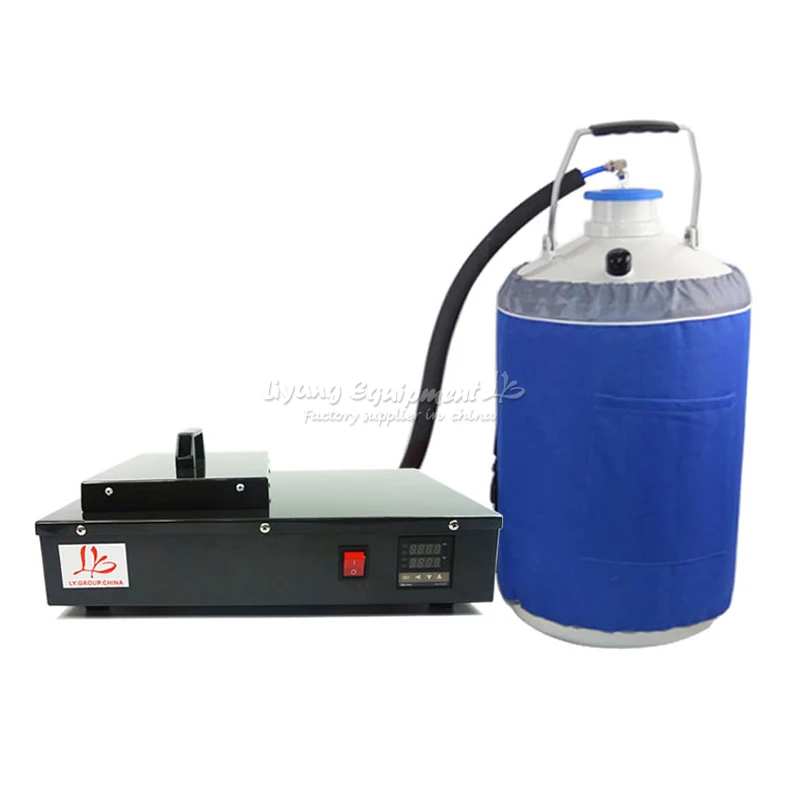

2 in 1 pack nitrogen freezer separator FS-06 with built-in oil-free pump with 10L liquid nitrogen tank, free duty to Russia