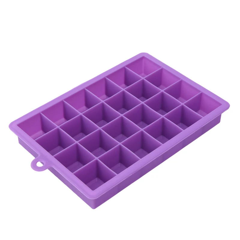 24 Grid Silicone Ice Trays Big Ice Cube Mold Square Cubes Easy Release Silicone Ice Maker Home Bar Party Kitchen Accessories (3)