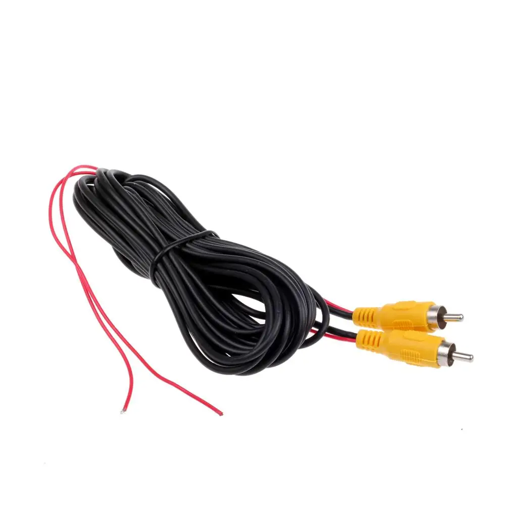 

5M RCA CAR Reverse REVERSING Rear View Parking CAMERA VIDEO CABLE WITH DETECTION WIRE