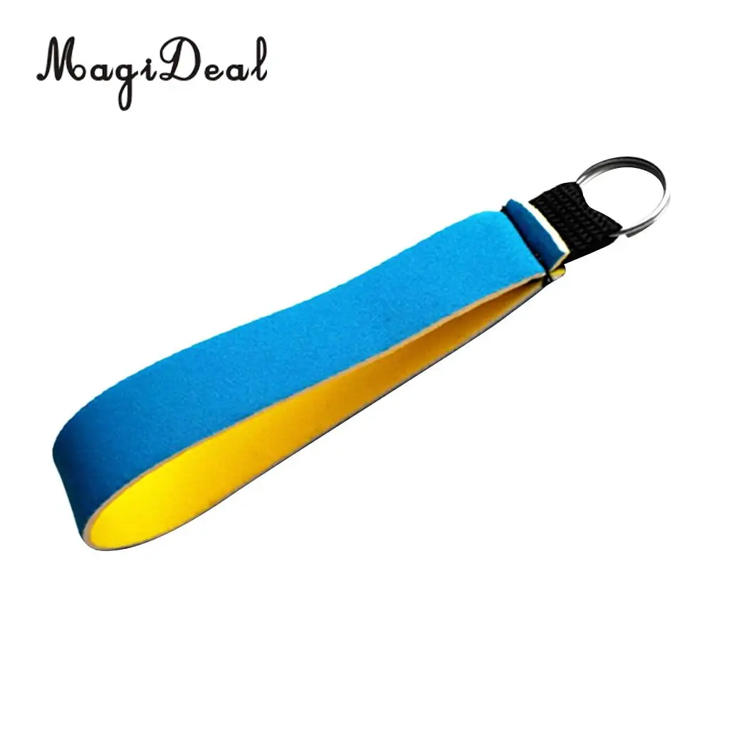 MagiDeal Neoprene Key Fob Wristlet Keychain Key Holder Keyring Hand Wrist Strap for Water Sports Beach Swimming Jogging Boating