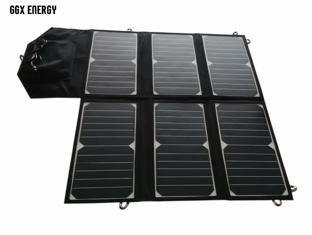 40Watt SUNPOWER Solar Cell Folding Solar Panel Bag+Portable Solar