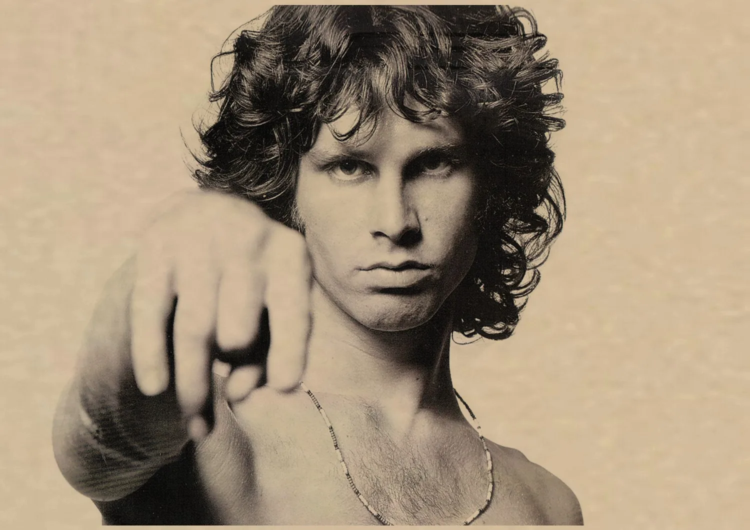 The Doors Jim Morrison Винтаж Ретро Рок-Группа Музыка Гитара матовая крафт-бумага плакат Настенная Наклейка домашний декор A1 - Цвет: 2