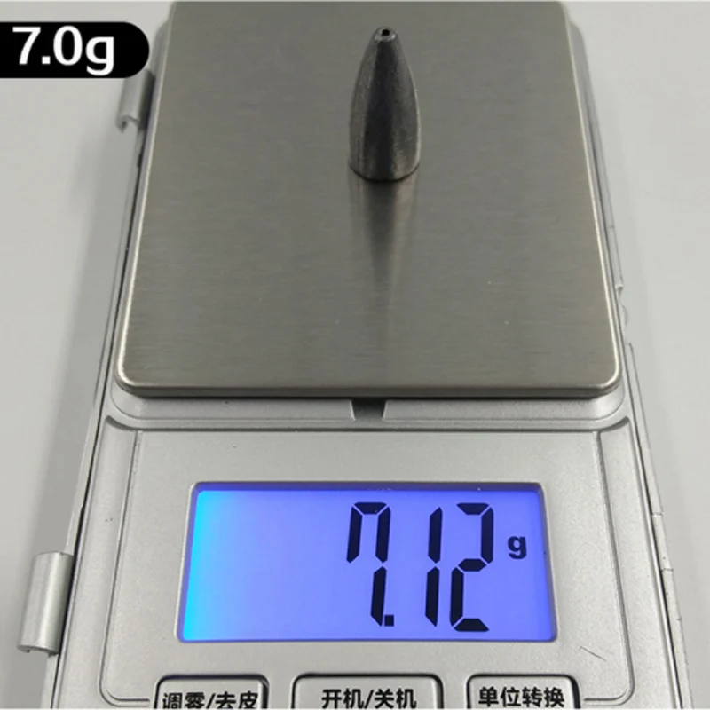 7g 10 шт./упак. опускается на дно свинцовый грузик пуля кулона на открытом воздухе море океан рыболовные снасти для рыбалки 3,5g 5,0g 7,0 г, 10 г, 14 г, 20 г - Цвет: 7g