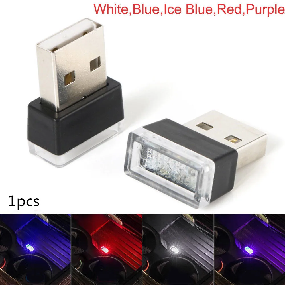 

Asunflower Car LED Atmosphere Lights LED Mini USB Ambience Decorative Lights USB Sockets Emergency Lighting Car-Styling Lamp