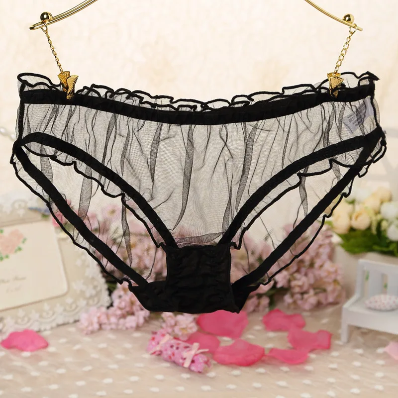 

New Girl Women Underwear Lace Sexy Panties Transparent Tanga Thong Panty Calcinhas Women's Briefs Cute Seamless Panties Children