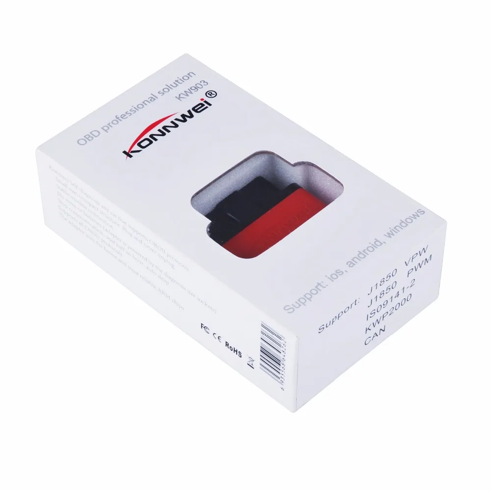 ELM327 V1.5 wifi OBD2 автоматический диагностический инструмент OBD KONNWEI KW903 wifi для IOS/Android KW903 wifi ELM 327 v1.5 Автомобильный сканер