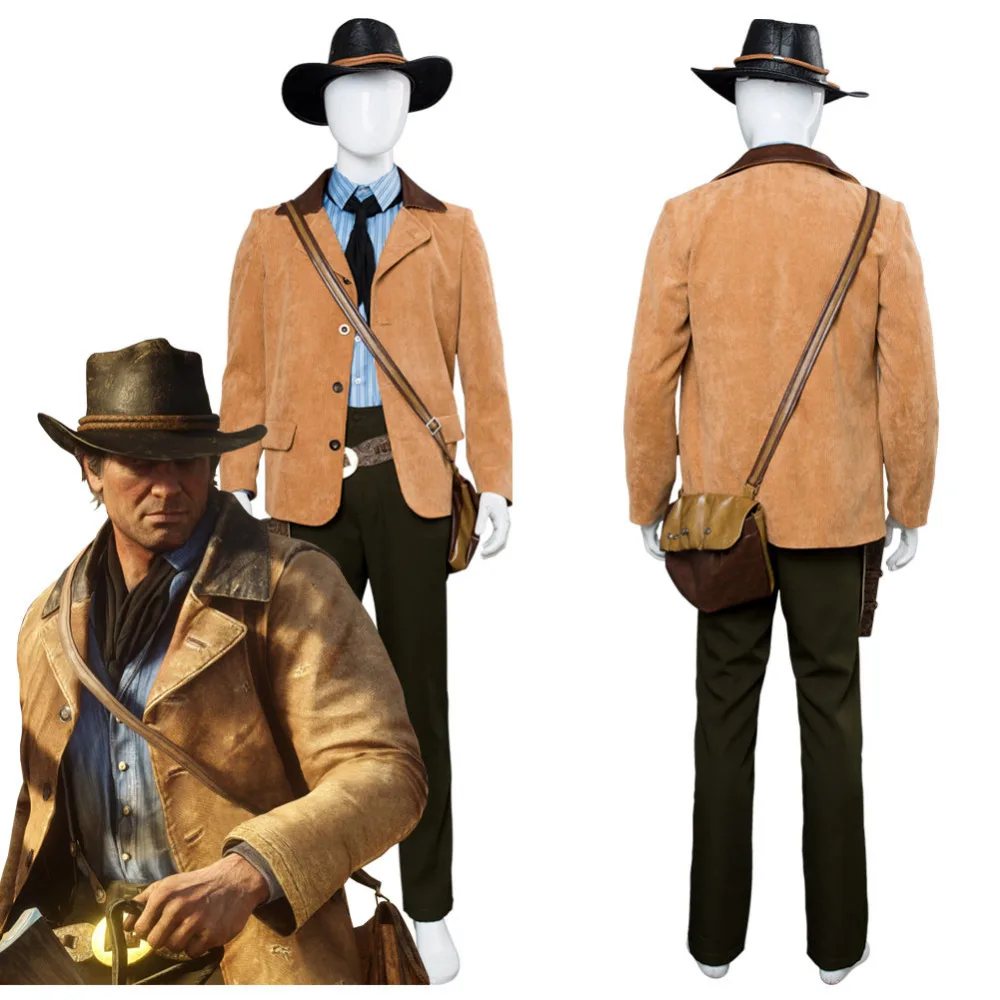 Костюм для косплея Артура Моргана Red Dead redeii 2 костюм стрельбы Хэллоуина карнавала
