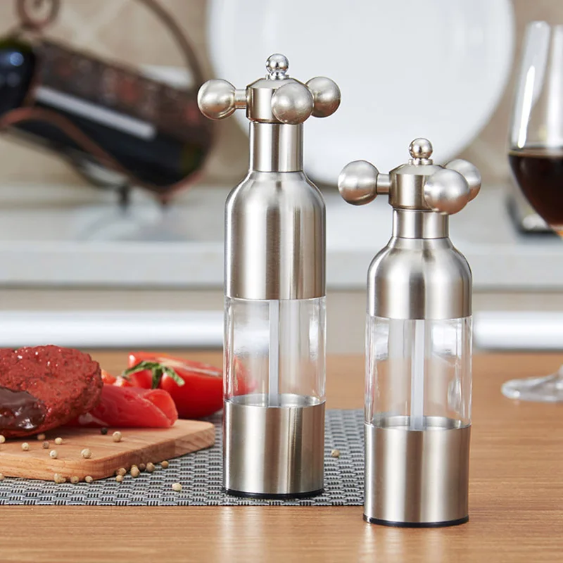 

Manual Pepper Grinder Stainless Steel Salt Seasoning Rudder Grinders Kitchen Tools For Home Restaurant Best Price