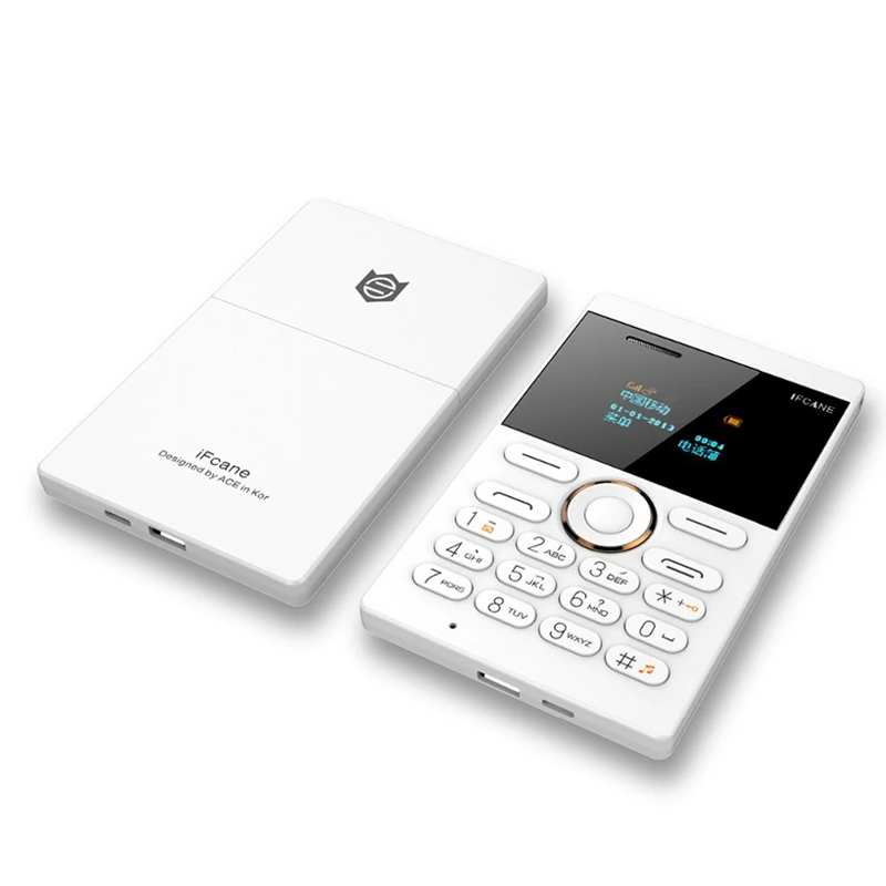 Скидка! 2016 Новый ультратонкий мобильный телефон IFCANE E1 GSM Bluetooth английская русская