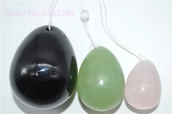 

HIMABM mixed colour jade egg for Kegel Exercise 3pcs=1 sets Pelvic Muscle Vaginal Tightening Ben Wa yoni egg kegel weight