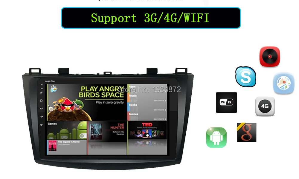 Flash Deal Funrover 9" 2 din car dvd radio recorder multimedia for MAZDA 3 mazda3 2010-2013 android 8.0 wifi gps stereo navi headunit video 18