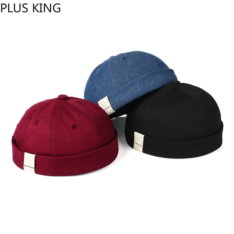 

2019 New Simple Beanies for Men Women Dome Landlord Hip Hop Hat Blue Black Wine Red 3 Color