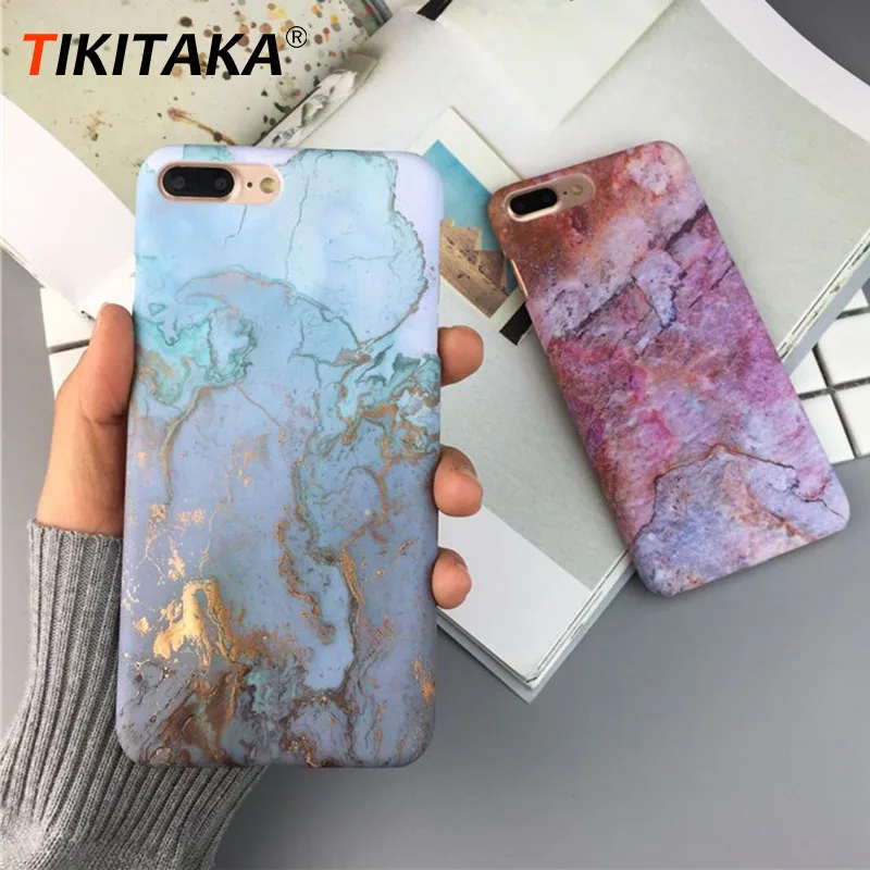 Marble Phone Case For iPhone 7 Case For iPhone X 7 6 6S 8 Plus 6 S Case Cover XR XS MXA Coque Scrub Hard PC Cover Capa