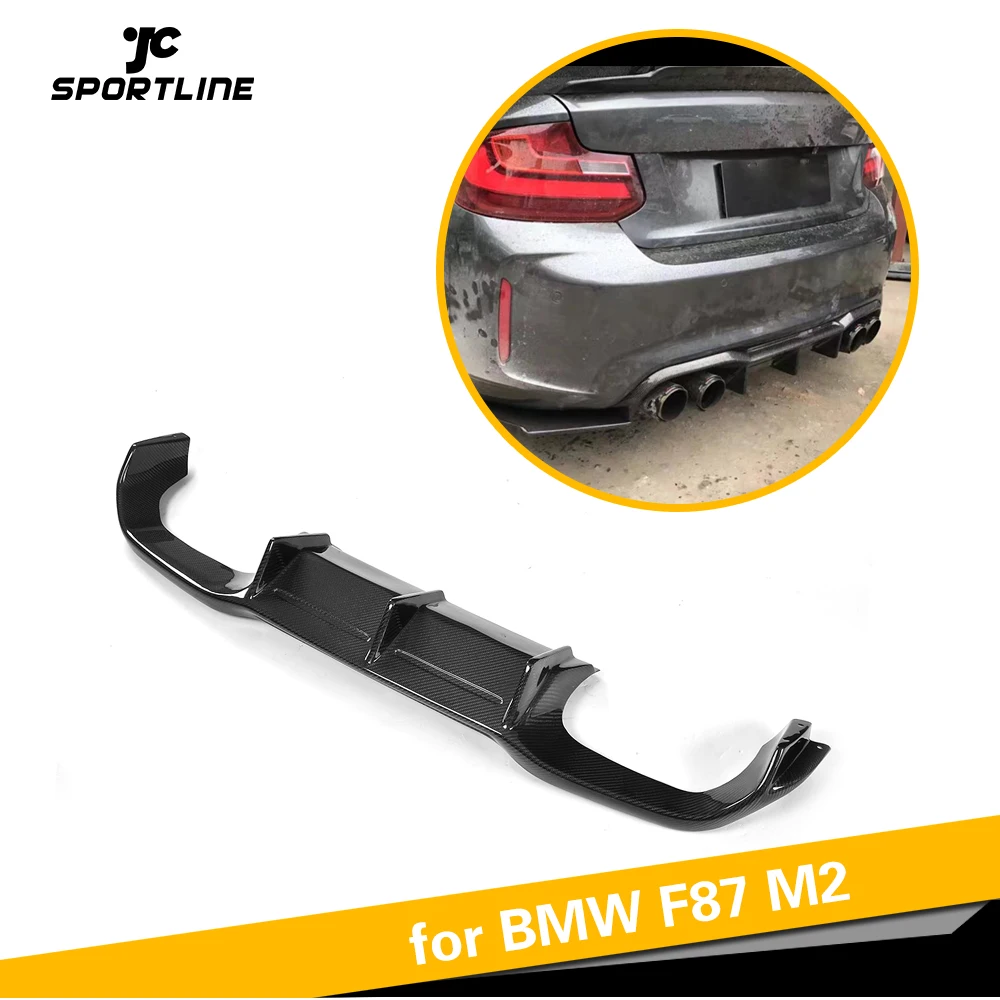 

For BMW F87 M2 2014 - 2018 Rear Bumper Lip Diffuser Spoiler Carbon Fiber