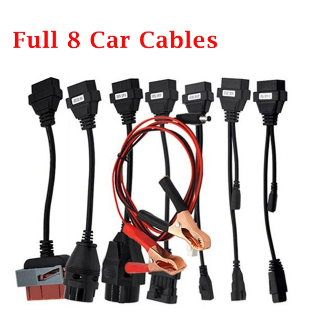 8Pcs OBD2 OBDII Cables Connectors for TCS CDP DS150E Car Diagnostic Tools Diagnostic Cables