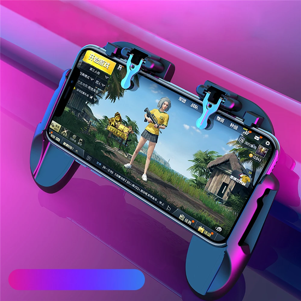  PUBG Gamepad Handle Mobile Phone Game Controller with Cooling Fan L1R1 Fire Button Shooter Trigger 