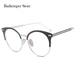Badtemper черный/серебристый/золото прозрачный очки Рамка для Для женщин Для мужчин чтение Мода кадров простые очки зеркало Óculos де grau