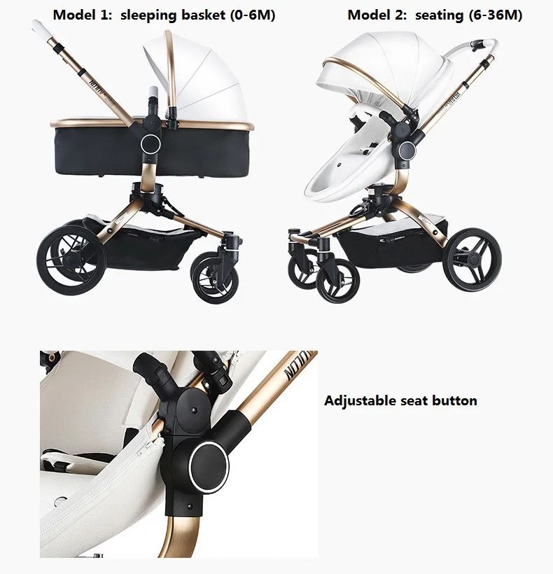 Luxury baby stroller 3 in 1