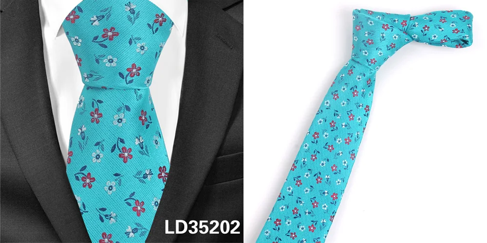 Жаккардовый цветочный галстук для мужчин полиэстер галстук в клетку для деловые свадебные костюмы галстуки с рисунком Пейсли тонкий