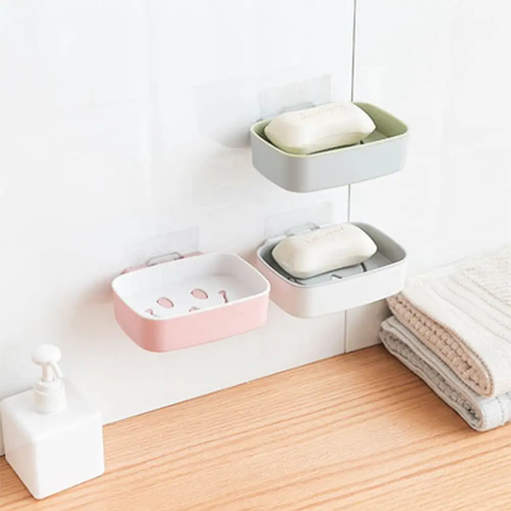 

High Quality Simple Style Lovely Practical Smile Pattern Bathroom Soap Dish Kitchen Leachate Rack